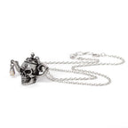 Skull Necklace Teapot Crystal Gothic Alchemy