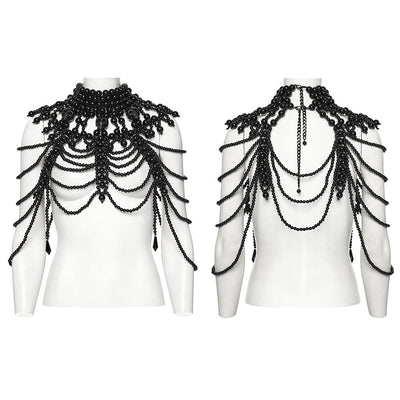 Punk Rave Aphrodite Beaded Necklace - Gothic Fashion Accessory