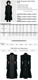 Punk Rave Aviara Dark Green Velvet Coat