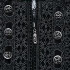 Punk Rave Aviara Dark Green Velvet Coat