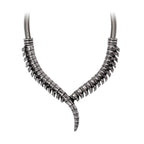 Spine Necklace Gothic Pewter Statement Collar Alchemy