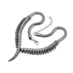 Spine Necklace Gothic Pewter Statement Collar Alchemy
